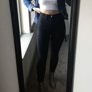 Black Classic High Waist Skinny Jeans